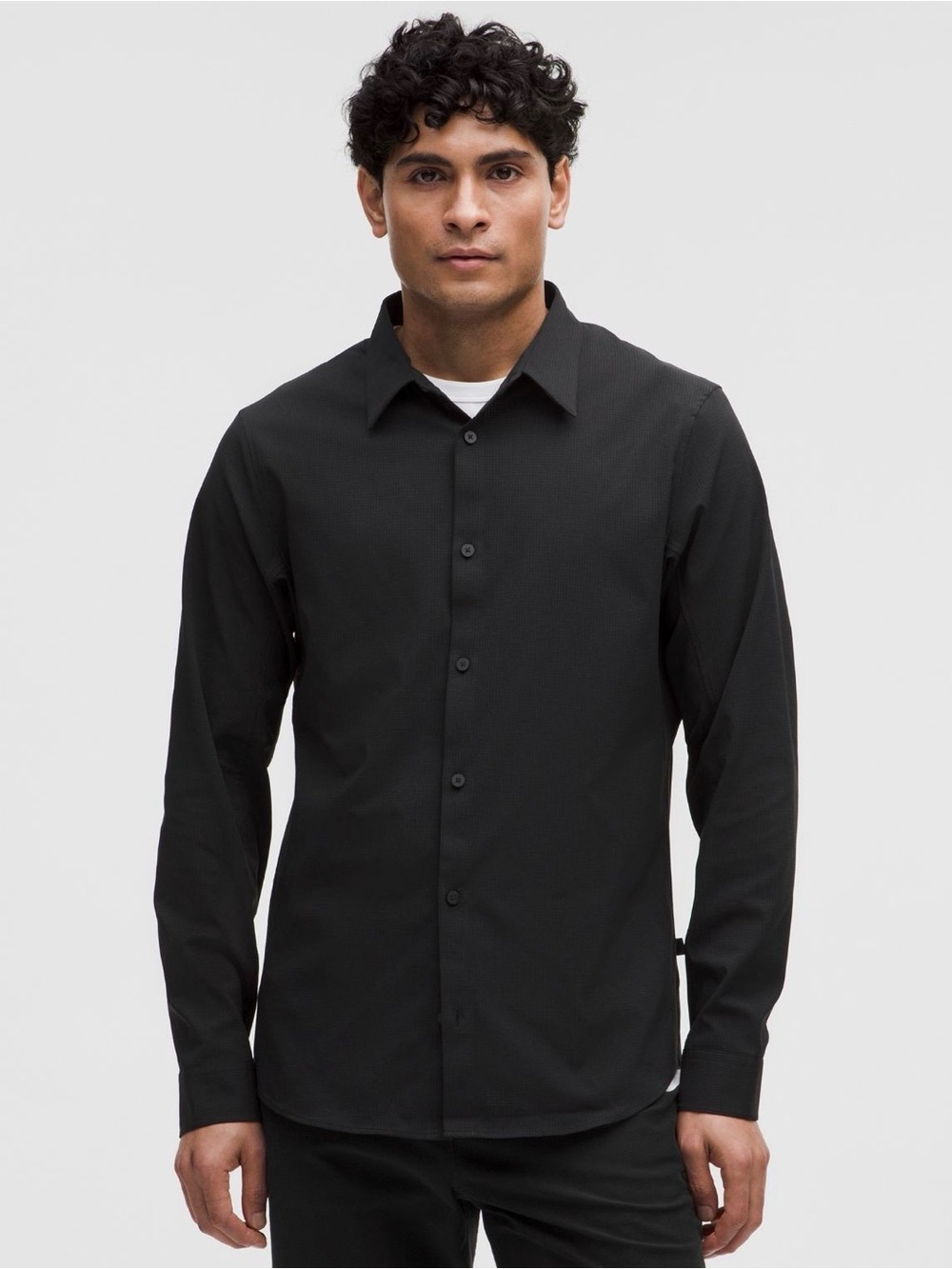 Lululemon Men's Airing Easy Long-Sleeve Shirt - Black - XL